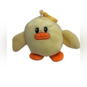 🟢 2017 Cute Yellow Duck Plush Keychain Bag Clip